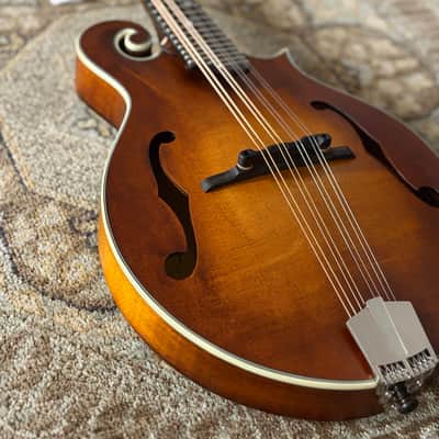 Eastman MD315-A-WN-AB, Adirondack, F-Style, Wide Neck Mandolin In Amberburst W/ Gig Bag & Free Pro Setup image 7