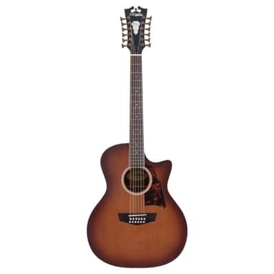 D'Angelico Premier Fulton 12-String A/E Guitar - Caramel Burst image 2