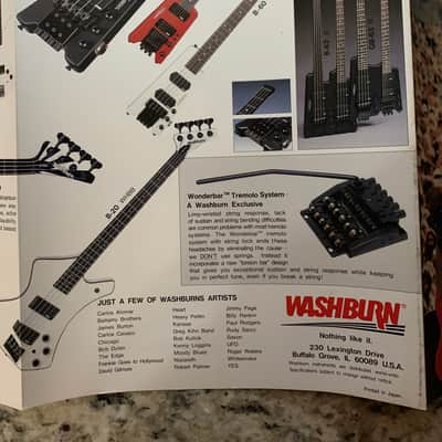 Washburn Catalog 1985 B-70 B-50 Sarzo HM-20 RR-11 image 7