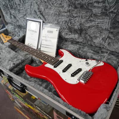 Schecter USA CUSTOM SHOP Traditional Vintage Red SSS 6-String w/ Black Tweed Case (2024) image 2