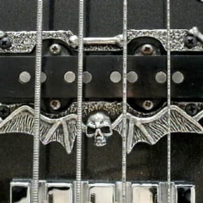6 skull guitar Parts for fender jazz bass guitar solid metal & hand made in the U.S.A. image 6