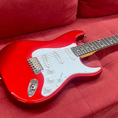 Tokai TOK-AST-101R-CAR SSS-style Guitar, Alder Body, Rosewood Fretboard - Candy Apple Red w/ Bag image 3