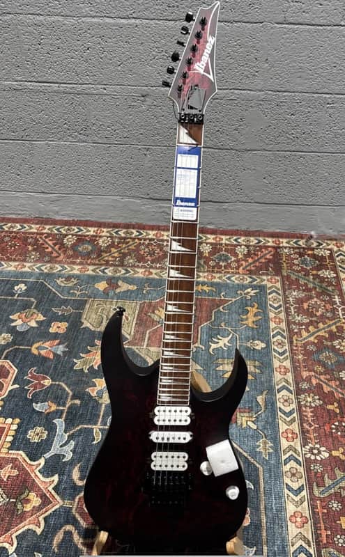 Ibanez RG470DX Electric Guitar - Wine Red Frozen Matte image 1