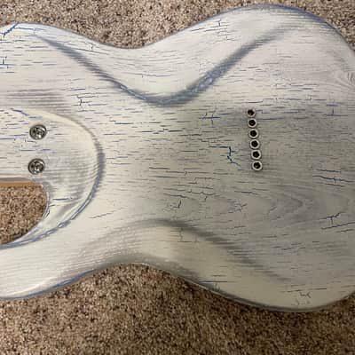 One of a Kind Nikita Kintia Soapbar / P90 T-Style Wild Blue Telecaster image 9
