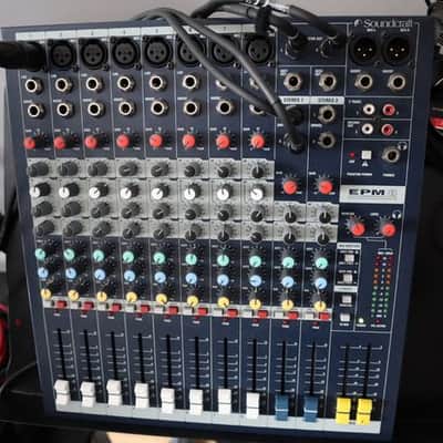 Soundcraft EPM-8 Multi-Format 8-Channel Mixer 2010s - Blue image 4