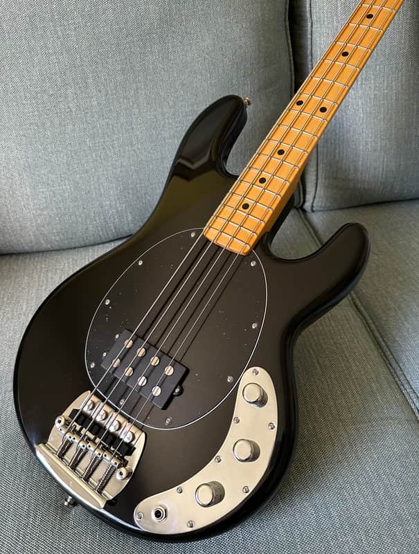 2023 Ernie Ball Music Man Retro 70’s Stingray Black -  8.5 pounds! image 1