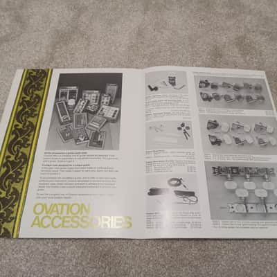 Vintage 1970's Ovation Guitar Accessories Catalog! Rare, Original Paperwork, Case Candy! image 2