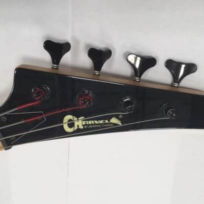 Charvel 1B Vintage Bass 1980s Black MiJ Guitar w/ Hard case image 4