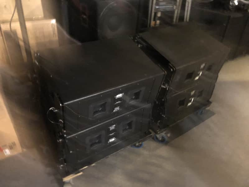 4 VTC Pro Audio EL210T Dual 10" Synergy Horn Touring Line Array Enclosures w/ Processor image 1