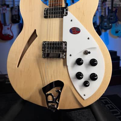 Rickenbacker 330/12 Mapleglo Semi-Hollow Electric Guitar, with Ric Case, 001 image 1