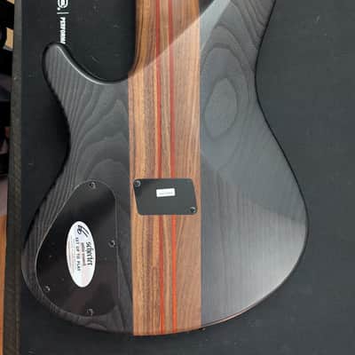 Schecter Charles Berthoud CB-5 Signature - See-Thru Black Satin - 5-String - EMG Active - Excellent image 15