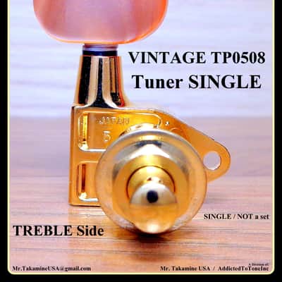 Takamine Vintage TP0508 Tuner SINGLE Not a set / TREBLE Side / 6 String image 6