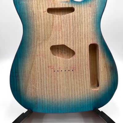 Warmtone Custom Guitars Telecaster “Mermaids Beach” Guitar Body 2 Piece Swamp Ash image 1