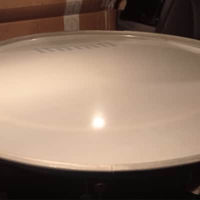 Amati Kraslice RARE 22" Front Bass drum head with logo 70s-80s  - Vintage white image 5