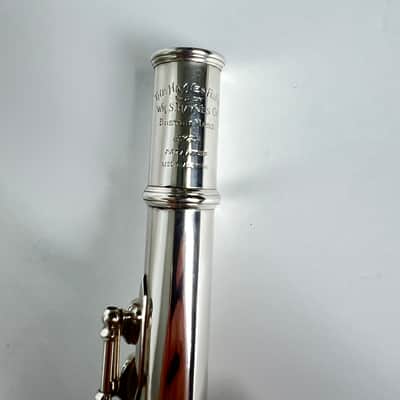 Haynes Flute - Sterling Silver,Open-Hole,inline,C-Foot image 13