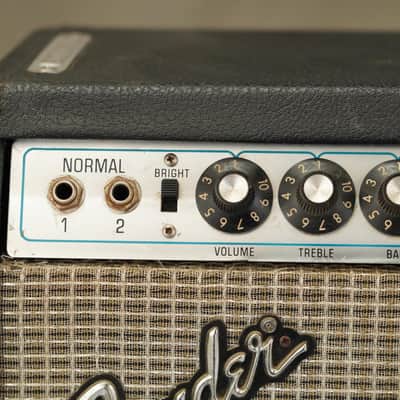 1974 Fender Vibrolux Reverb 40W 2x10" Guitar Combo Amplifier #55930 image 6