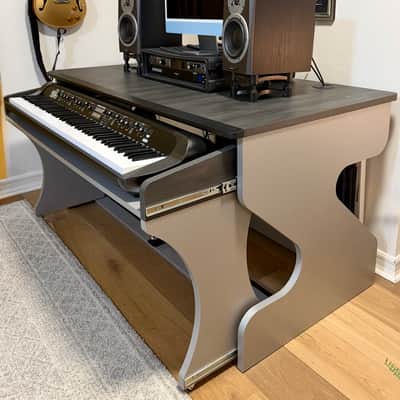 Zaor Miza M Flex Studio Workstation Desk – Grey Wengé - MINT image 2