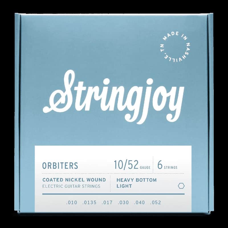 Stringjoy Orbiters Heavy Bottom Light Gauge (10-52) Coated Nickel Wound Electric Guitar Strings image 1