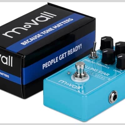 MOVALL MP104 Falling Star Modulated Delay Guitar Effect PedalMoVall MP104 2025 - Blue image 7