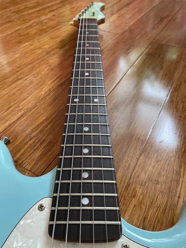 Bacchus Mustang Sonic Blue with Matching Headstock BMS-1R Universe