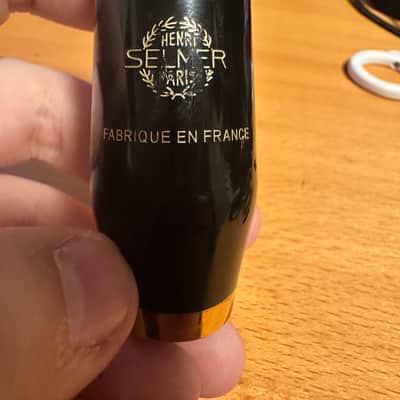Selmer Claude Delangle Alto Saxophone Mouthpiece - Ebonite/Gold Plated image 2
