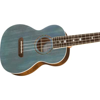 Fender Dhani Harrison Ukulele Turquoise - Tenor Ukulele image 4