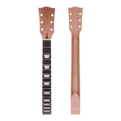 Electric Guitar Neck DIY For Gibson LP Guitars Parts Replacement 22 Fret Mahogany Neck Rosewood Fretboard with White Trapezoid Dots Inlay Natural image 1