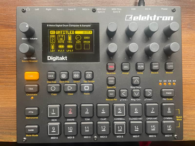 Elektron Digitakt mk1 2017 - 2024 - Black image 1