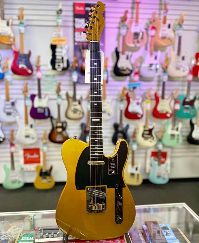 Fender 75th Anniversary American Ultra II Telecaster, Ebony Fingerboard, Liquid Gold image 1