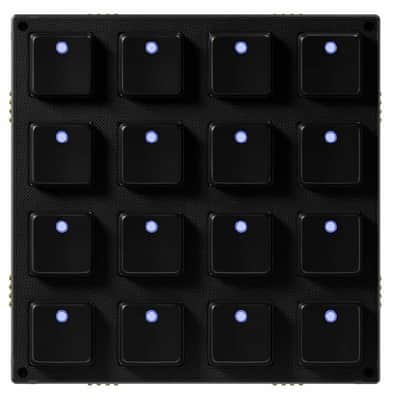 Intech Studio Grid Series 3 BU16 Mechanical 16-Tactile Button Modular MIDI Controller image 2