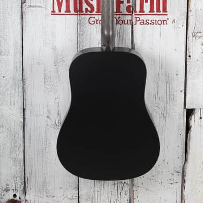 Martin DX Johnny Cash Dreadnought Acoustic Electric Guitar Jett Black w Gig Bag image 9