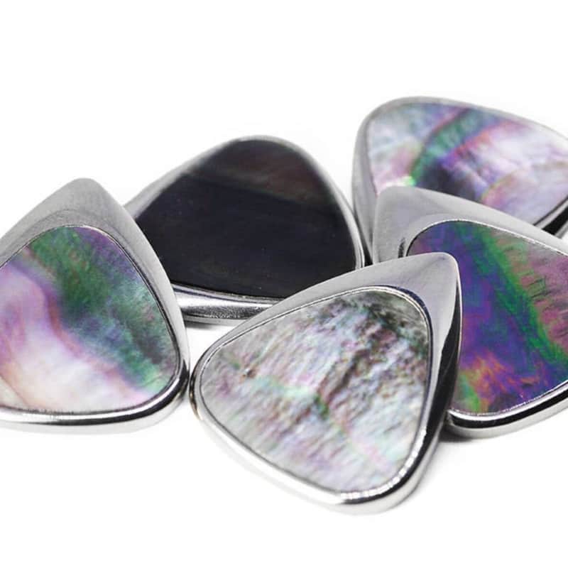 2024 Timber Tones Jazz III small Titanium Guitar Pick with Bla…