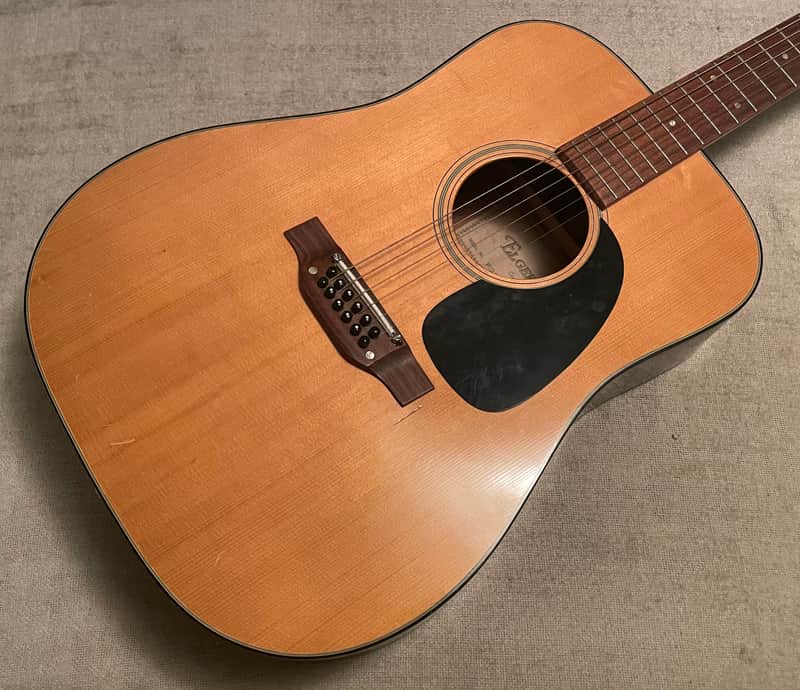 1970’s Elger Custom Built 12 Acoustic Dreadnought Guitar MIJ Japan True Lawsuit Ibanez image 1