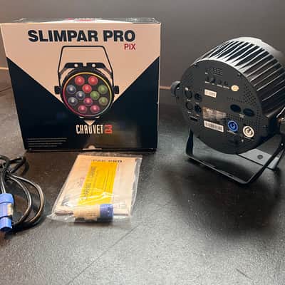 (8)Chauvet SlimPAR Pro Pix Hex-Color DMX RGBAW+UV Par Wash Light Fixtures image 2