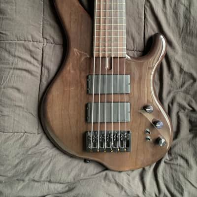 Muckelroy HMC 6 String Custom 2020 - Gloss black body and satin neck, lightweight, neck through image 2