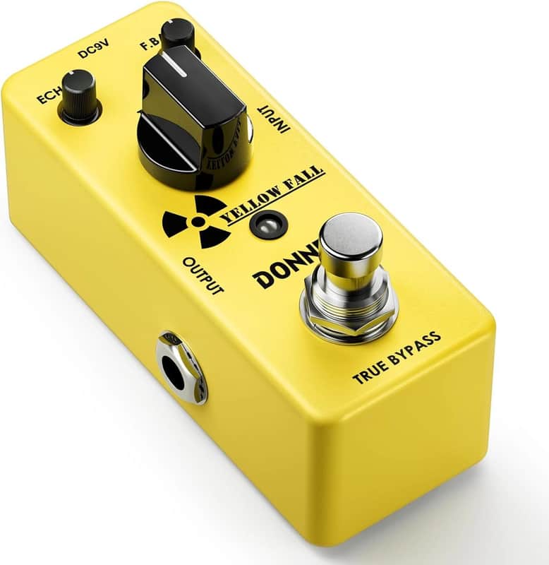 Donner yellow Fall Delay Pedal Analog Guitar Effect Pedal image 1