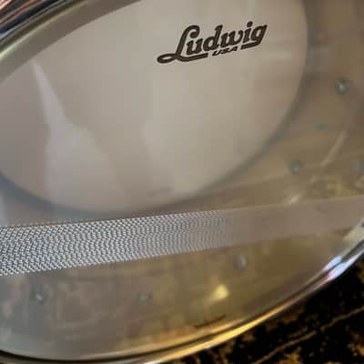 (MINT) Ludwig LB654B Acro Brass 6.5x14" 10-Lug Snare Drum - Brushed Brass image 4