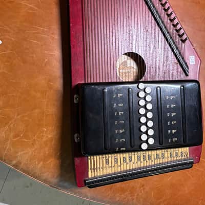 Markneukirchen autoharp vintage, German ChordHarp 1980’s - Painted image 1