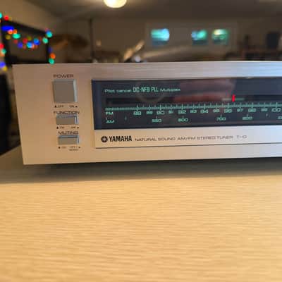 Vintage 1980s Yamaha T-10 AM/FM Analog Stereo Tuner Silver JAPAN Serviced Rare🎶 image 5