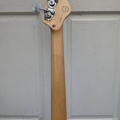 Left-handed G&L L-2000 Tribute Bass refinished in cinnamon sunburst image 11