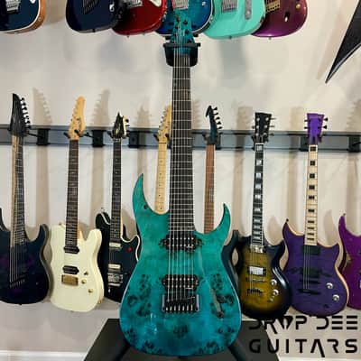 Schecter Keith Merrow KM-7 MK-III Artist L 7-String Electric Guitar-Lagoon Fade image 2