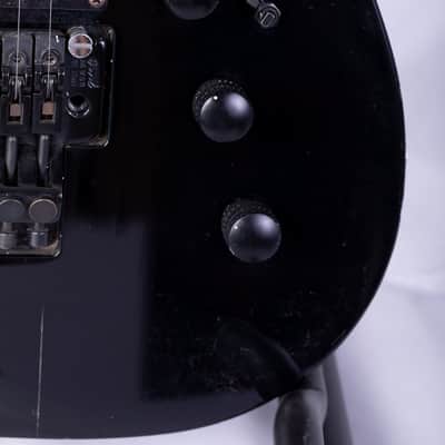 Kramer USA American Custom Gibson 490R / 498T Humbucker Pickups 1986-1987 Black Reverse Headstock image 7