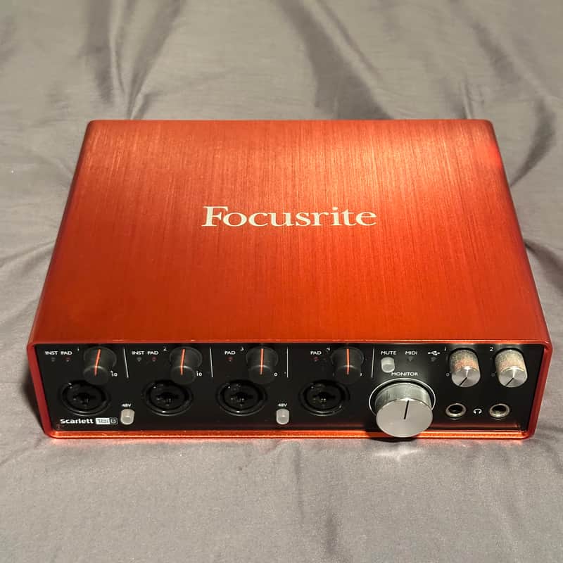 Focusrite Scarlett 18i8 2nd Gen USB Audio Interface 2016 - 2018 - Red / Black image 1