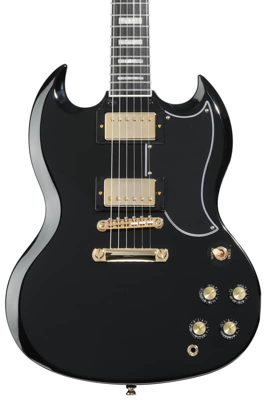 Epiphone SG Custom Electric Guitar - Ebony image 1