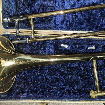 Bruno Tenor Trombone, w/ case and MP, spit-valve is detached (minor repair) image 9