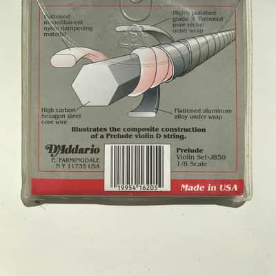 D'Addario Prelude J850 1/8 Violin Strings image 2