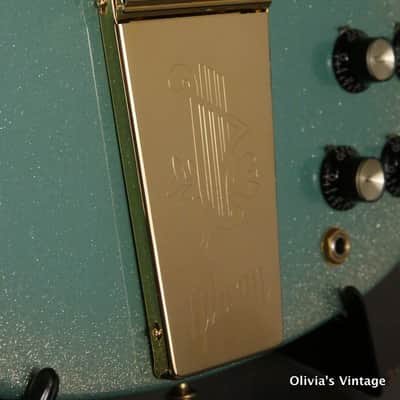 RARE 2010 Gibson Custom Shop SG/Les Paul Custom reissue INVERNESS GREEN SPARKLE image 6
