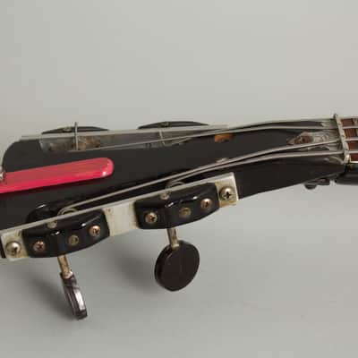 Wandre Etrurian II Solid Body Electric Bass Guitar (1965), molded plastic hard shell case. image 15