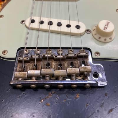 Fender Stratocaster Customshop SUPHREL 1963RI 2024 - Super Faded Aged Black Over 3-Colour Sunburst image 5