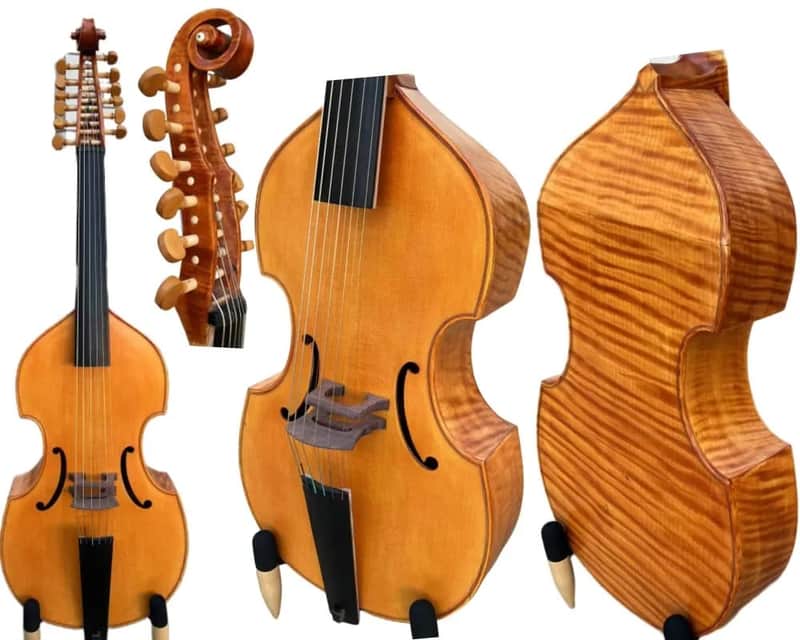 Baroque Style SONG profession maestro 6*6 string 27" viola da gamba sweet tone image 1